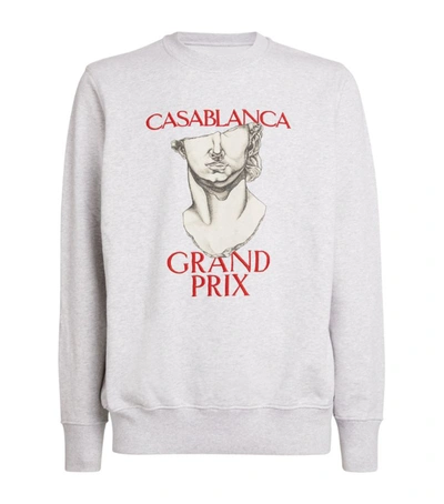 Shop Casablanca Grand Prix Sweatshirt In Grey