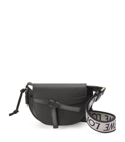 Shop Loewe Mini Gate Dual Bag In Black