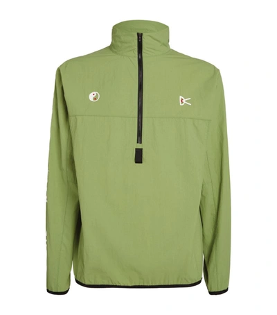 Shop District Vision Half-zip Theo Jacket In Green