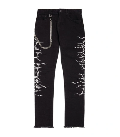 Shop Haculla Fallen Angel Slim Jeans In Black