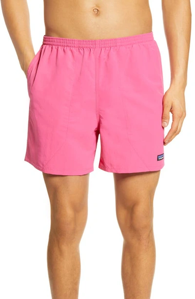 Shop Patagonia Baggies 5-inch Swim Trunks In Ultra Pink