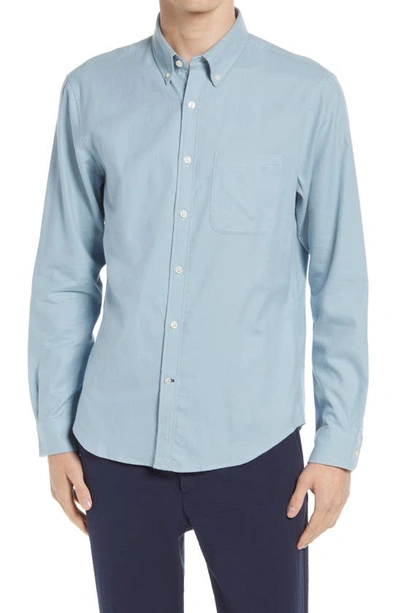 Shop Club Monaco Flannel Button-up Shirt In Blue