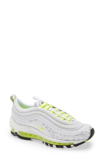 Shop Nike Kids' Air Max 97 Sneaker In White/ Volt/ Black/ Platinum