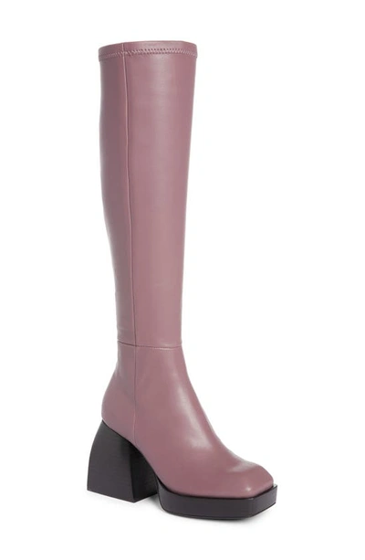 Shop Jeffrey Campbell Dauphin Over The Knee Boot In Violet