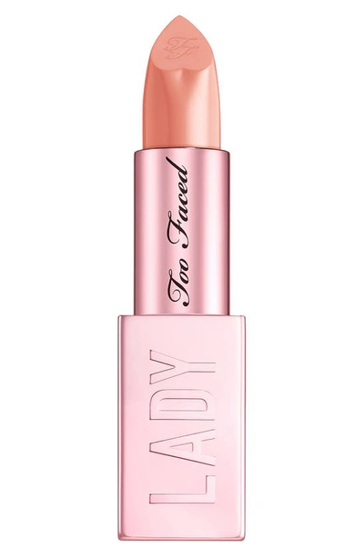 Shop Too Faced Lady Bold Cream Lipstick In Brave