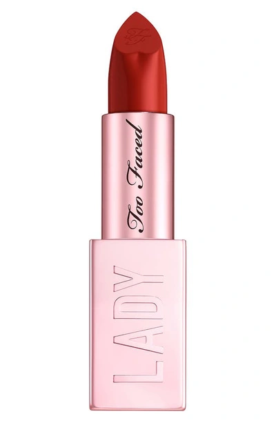 Shop Too Faced Lady Bold Cream Lipstick In Be True To You
