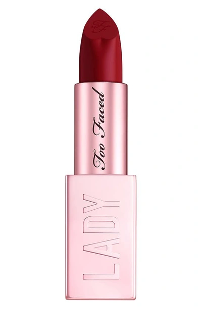 Shop Too Faced Lady Bold Cream Lipstick In Take Over