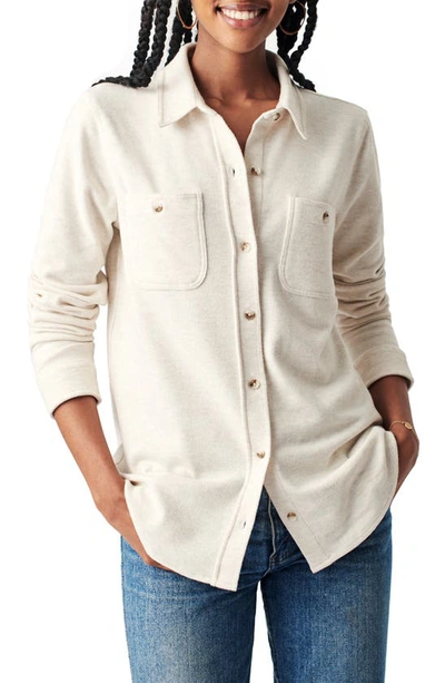 Shop Faherty Legend™ Sweater Shirt In Off White