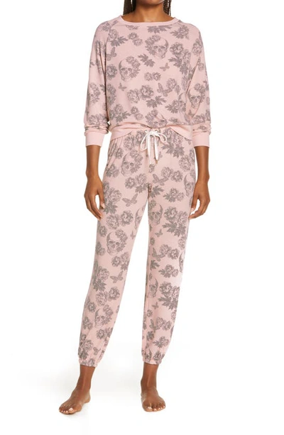 Shop Honeydew Intimates Star Seeker Brushed Jersey Pajamas In Utopia Skulls