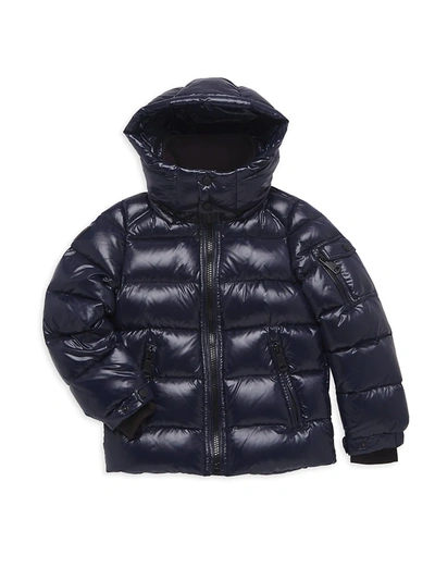 Shop Sam Boy's Glacier Down Puffer Jacket In Dark Marine