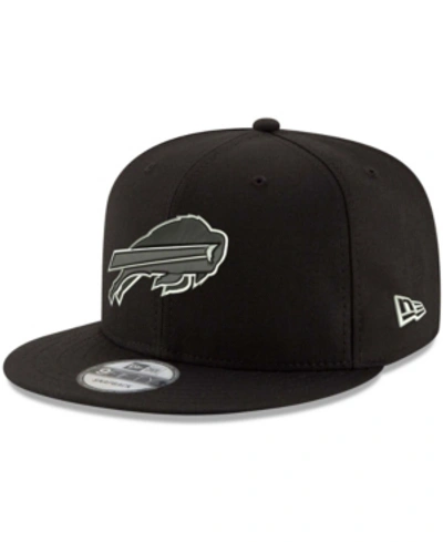 Shop New Era Men's Black Buffalo Bills B-dub 9fifty Adjustable Hat