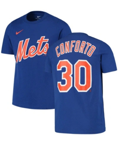 Shop Nike Big Boys Michael Conforto Royal New York Mets Player Name And Number T-shirt