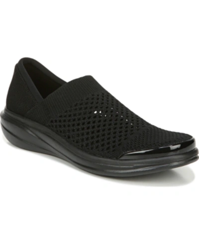 Shop Bzees Charlie Washable Slip Ons In Black Fabric
