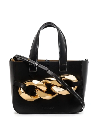 Shop Jw Anderson Jw Mini Chain Bag In Black