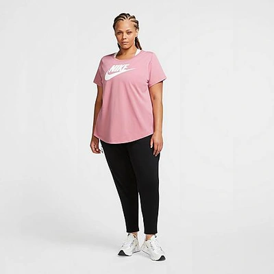 Shop Nike Women's Sportswear Tech Fleece Jogger Pants (plus Size) In Black/black