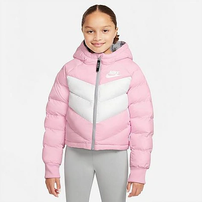 Obligar Nunca auxiliar Nike Sportswear Big Kids' (girls') Synthetic Fill Hooded Jacket In Pink |  ModeSens
