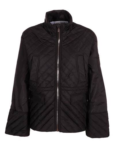 Shop Ganni Recycled Ripstop Quilt Jacket In 099