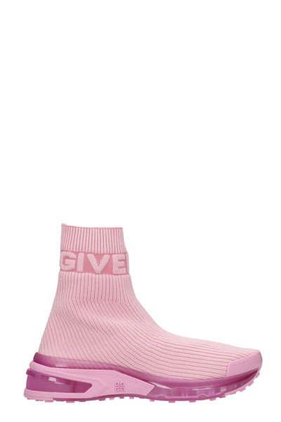 Shop Givenchy Giv 1 Sneakers In Rose-pink Polyester