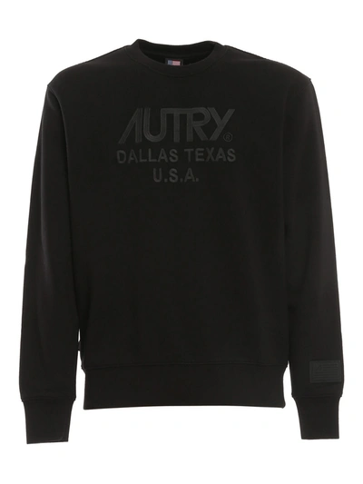 Shop Autry Sweatshirt Goldclub In Dallas Black