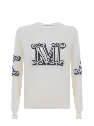 Shop Max Mara Sweater In Bianco