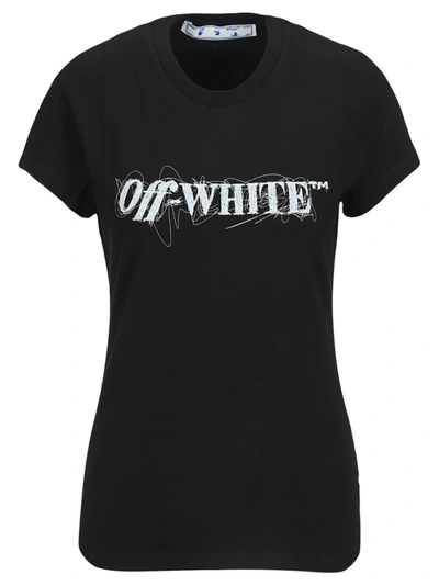 Shop Off-white Off White Pen Logo T-shirt In Black