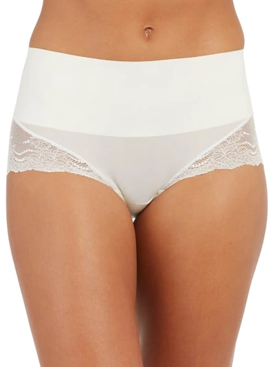 Shop Spanx Undie-tectable Lace Hipster In Powder