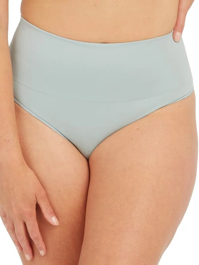 Shop Spanx Everyday Shaping Thong In Sea Salt