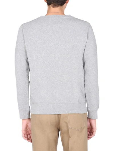 Shop Maison Margiela Crew Neck Sweatshirt In Grey