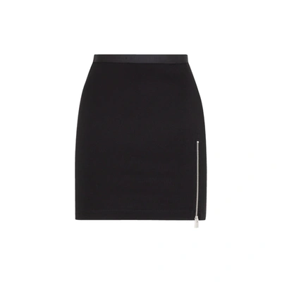 Shop Alyx 1017  9sm  Stretch Viscose Blend Mini Skirt In Black