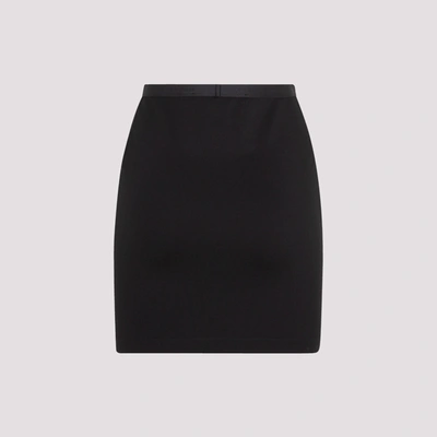 Shop Alyx 1017  9sm  Stretch Viscose Blend Mini Skirt In Black