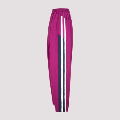 Shop Balenciaga Tracksuit Pants In Pink &amp; Purple
