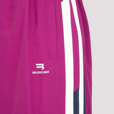 Shop Balenciaga Tracksuit Pants In Pink &amp; Purple