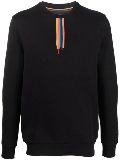 Shop Paul Smith Painted Stripe Sweatshirt In Black