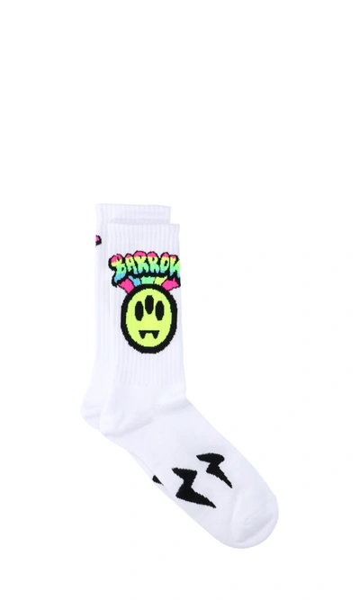 Shop Barrow Logo Socks In White