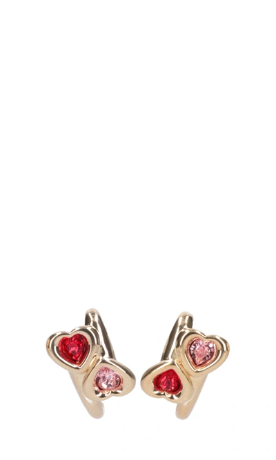 Shop Jiwinaia "heart" Earrings In Gold