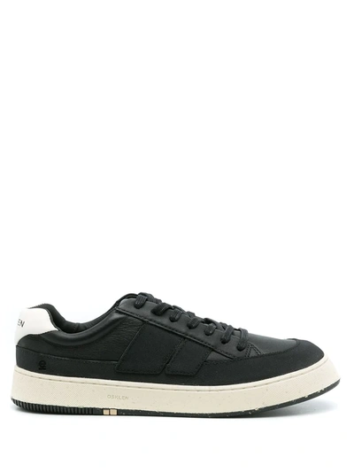 Shop Osklen Leather Ag Trainers In Black