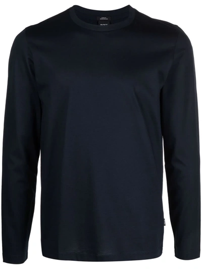 Shop Hugo Boss Long- Sleeve T-shirt In Blue