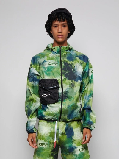 Shop Off-white Active Packable Jacket Green