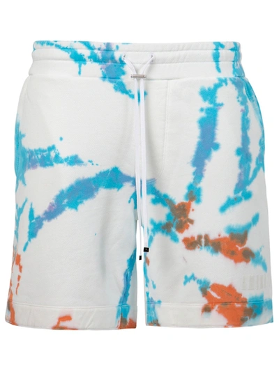Shop Amiri Core Tie Dye Sweat Shorts Surf Blue