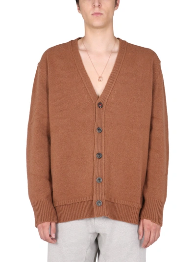 Shop Maison Margiela V-neck Cardigan In Beige