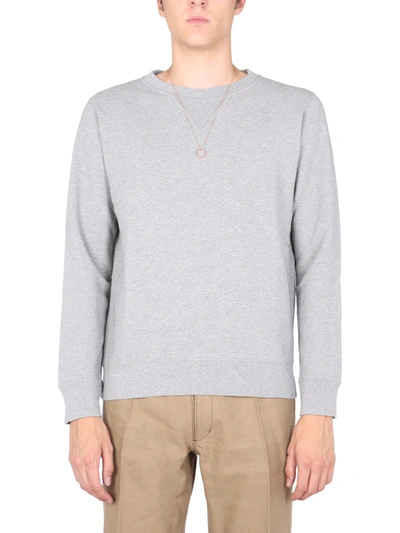 Shop Maison Margiela Crew Neck Sweatshirt In Grey