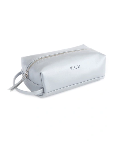 Shop Royce New York Compact Toiletry Bag In Silver