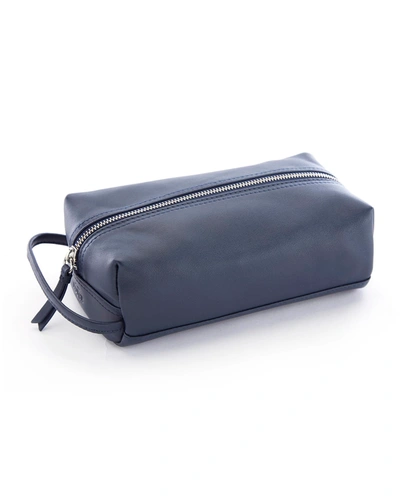 Royce New York Personalized Small Toiletry Bag In Navy Blue