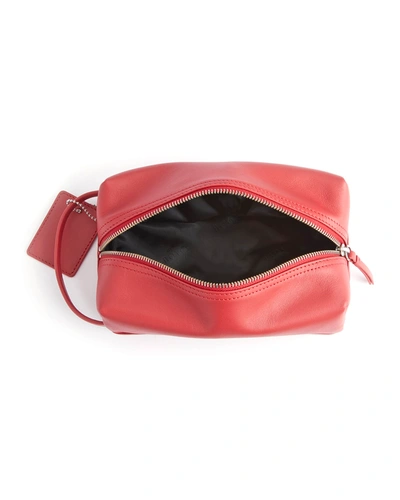 Royce New York Compact Toiletry Bag In Red