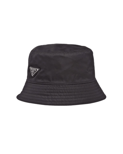 Shop Prada Men's Nylon Bucket Hat In F0002 Nero