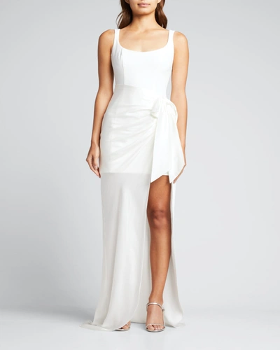 Shop Cinq À Sept Marian Sleeveless Gown In Ivory