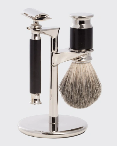 Shop Bey-berk Shaving Set W/ Safety Razor & Cream Brush