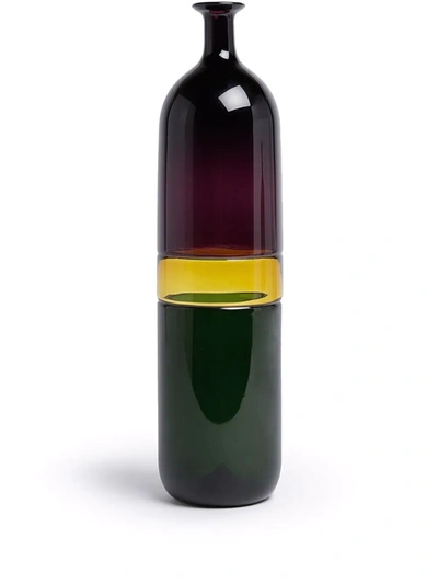 Shop Venini Bolle Bottle Vase In Grün