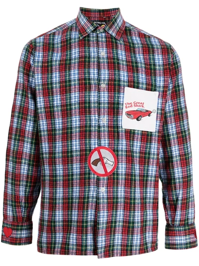 Shop Duoltd Check-print Shirt In Mehrfarbig