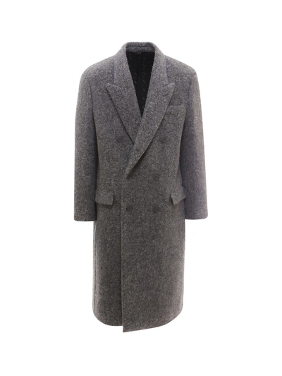 Shop Fendi Coat In Grey